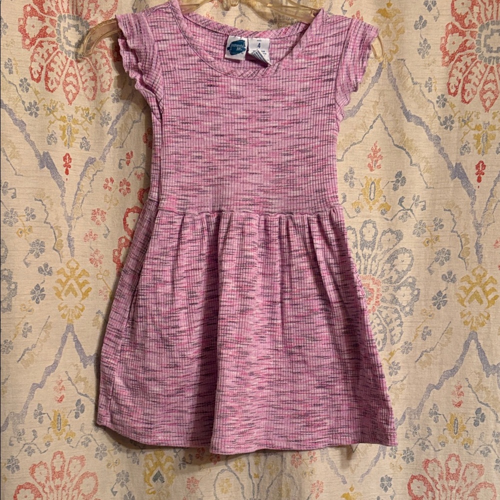 Charming Pink Kids Casual Dress